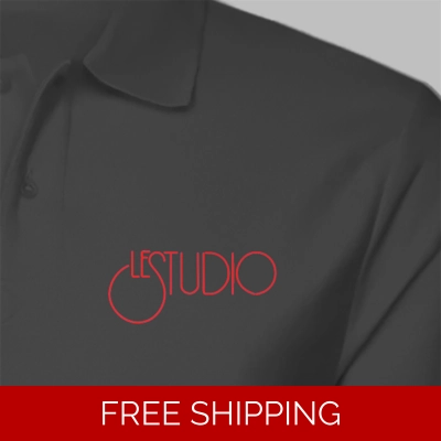 Le Studio Red Logo Custom Embroidered Polo Shirt